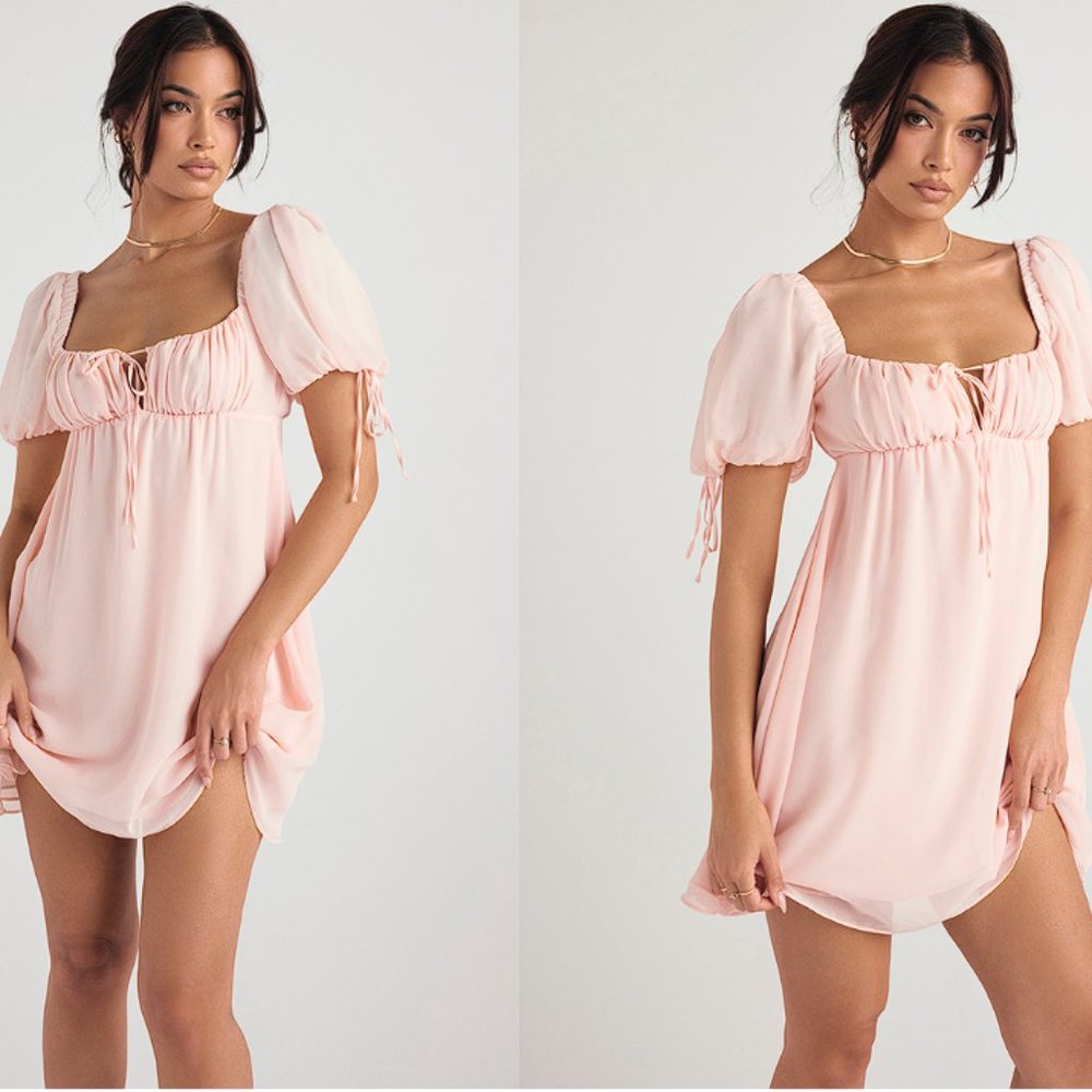 HOUSE OF CB 'Princess' Pink Quartz Mini Dress NWOT - Picture 7 of 15